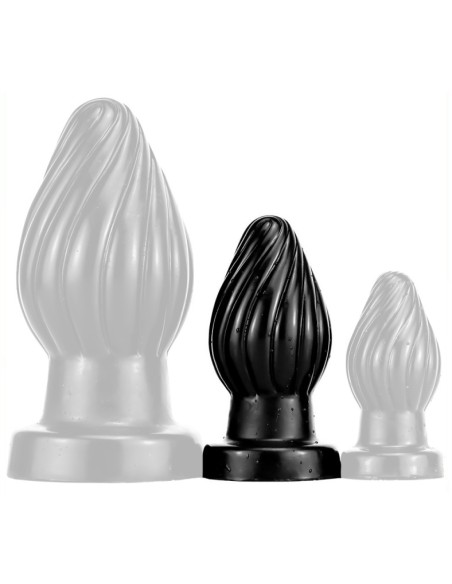 Plug Spiral M 9 x 4.5cm Noir