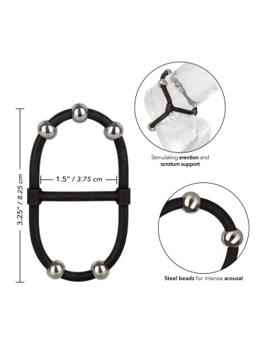 Ballstretcher Beaded Dual Noir