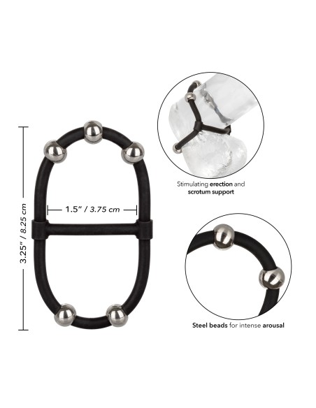 Ballstretcher Beaded Dual Noir