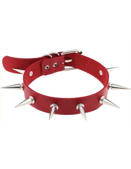 Collier à pointes Piky Lish Rouge Collier à pointes Piky Lish Rouge
