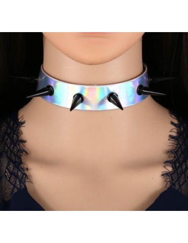 Collier à pointes Piky Laser Argenté