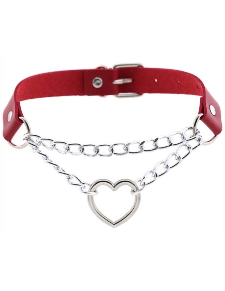 Collier sexy Heart Chain Rouge Collier sexy Heart Chain Rouge