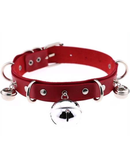 Collier sexy avec Grelots Rouge Collier sexy avec Grelots Rouge