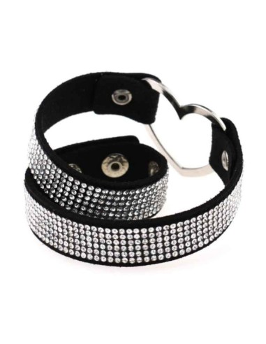 Ras de cou Heart Strass Noir