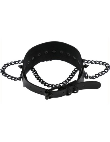 Collier à pointes Piky Noir