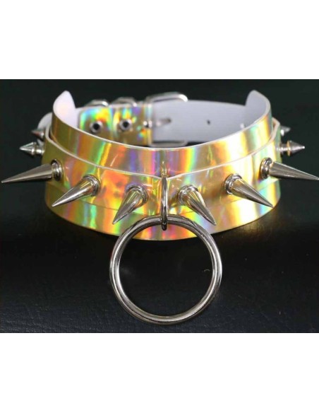 Collier à pointes Strobo Laser Doré Collier à pointes Strobo Laser Doré