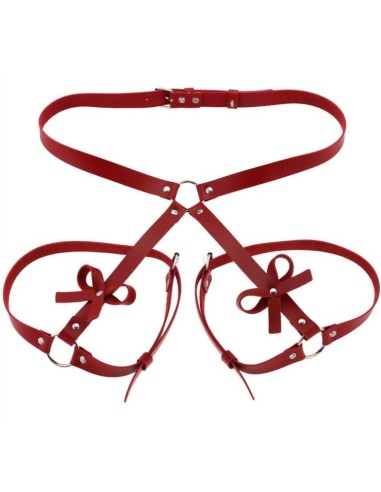 Harnais Cuisses Fesses BUTTERFLY Rouge