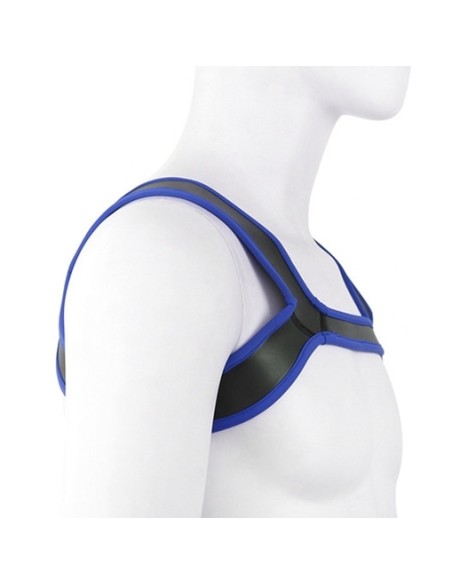 Harnais en néoprène SHOULD WIDE Noir-Bleu