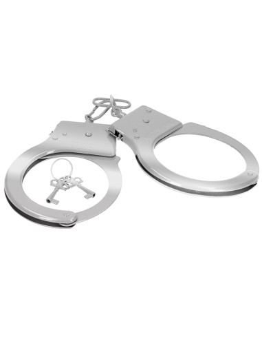 Paire de menottes en métal Cuffs On Argentées