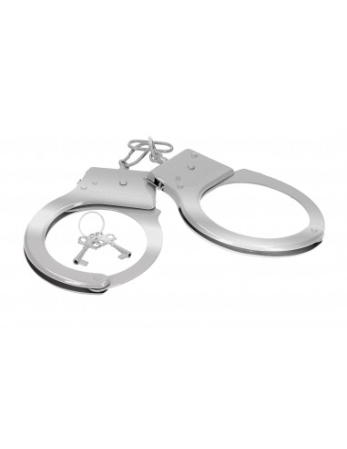 Paire de menottes en métal Cuffs On Argentées