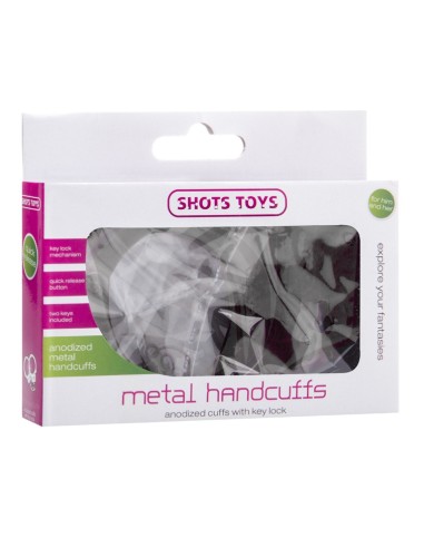 Paire de menottes en métal Cuffs On Noires