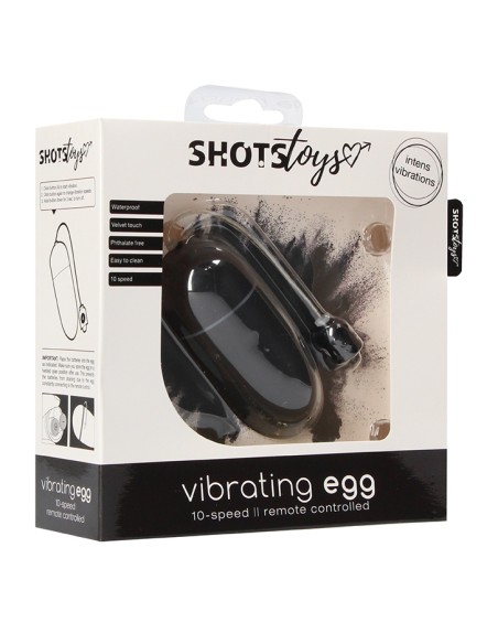 Oeuf vibrant sans fil Vibrating Egg 8 x 3.5cm Noir Oeuf vibrant sans fil Vibrating Egg 8 x 3.5cm Noir