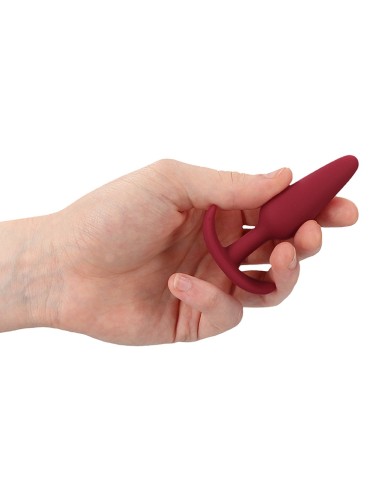 Plug en silicone Slim Butt 7.5 x 2cm Rouge