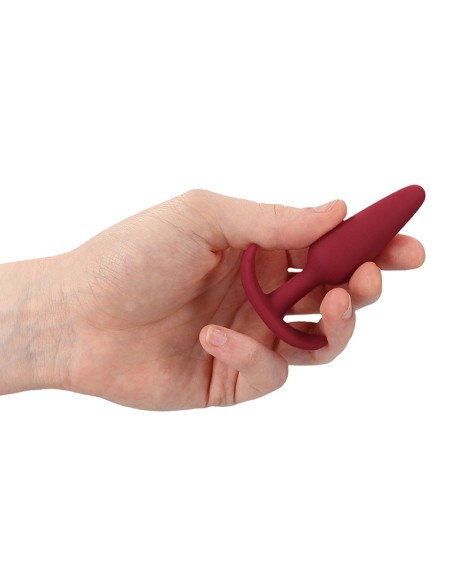 Plug en silicone Slim Butt 7.5 x 2cm Rouge
