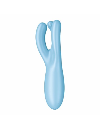 Stimulateur de clitoris connecté Threesome 4 14cm Tiurquoise