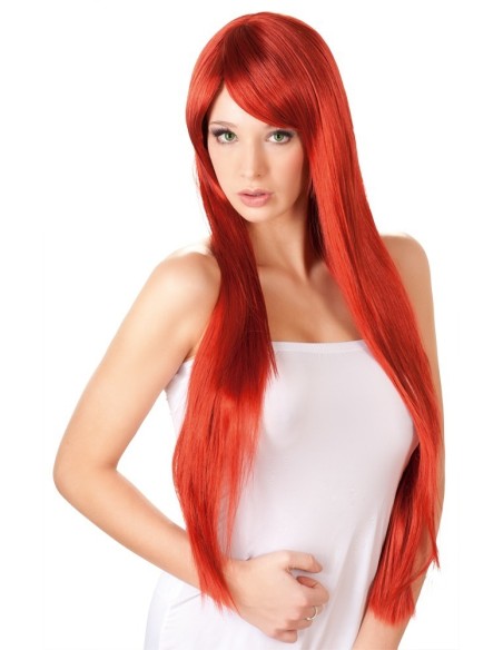 Perruque Cheveux longs Rouges