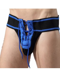 Jockstrap FETISH FOOTBALL MaleBascis Noir-Bleu