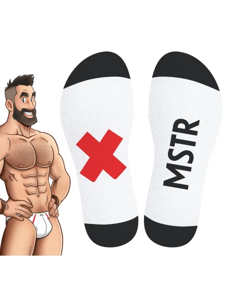 Chaussettes blanches Mstr SneakXX