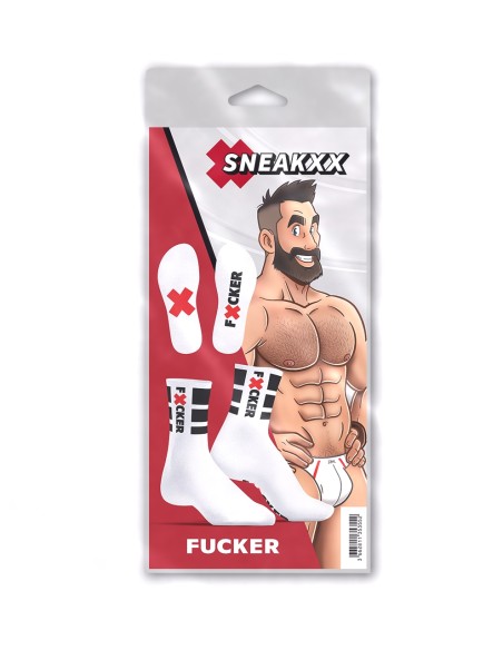 Chaussettes blanches Fucker SneakXX