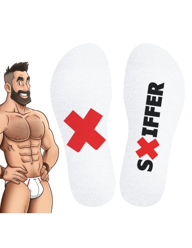 Chaussettes blanches Sniffer SneakXX