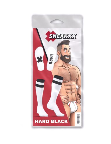 Chaussettes hautes Hard SneakXX Blanc-Noir