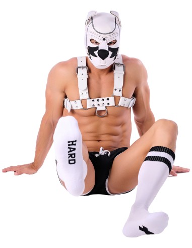 Chaussettes hautes Hard SneakXX Blanc-Noir