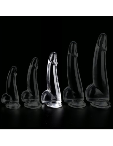 Gode transparent Clear Dong L 14 x 4.5cm