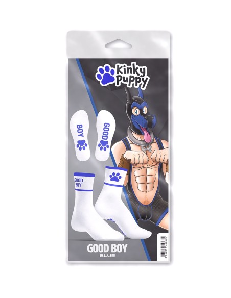Chaussettes Good Boy Blanc-Bleu Chaussettes Good Boy Blanc-Bleu