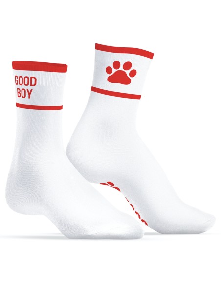 Chaussettes Good Boy Blanc-Rouge Chaussettes Good Boy Blanc-Rouge