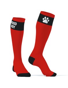 Chaussettes hautes Big Good Boy Rouges