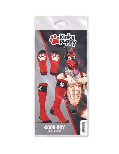 Chaussettes hautes Big Good Boy Rouges