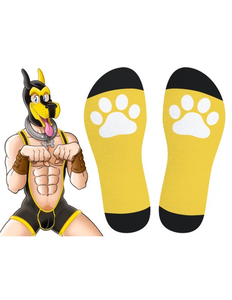 Chaussettes hautes Big Good Boy Jaunes Chaussettes hautes Big Good Boy Jaunes