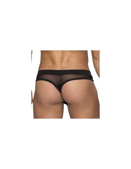 String avec étui pénien HOSE THONG Noir