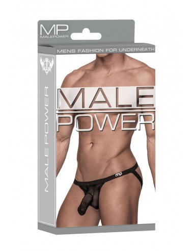 String avec étui pénien HOSE THONG Noir