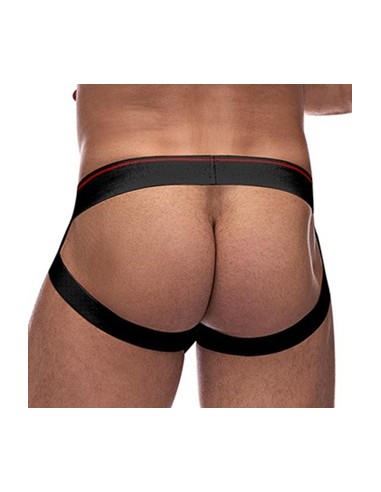 Jockstrap RETRO SPORT Noir-Rouge