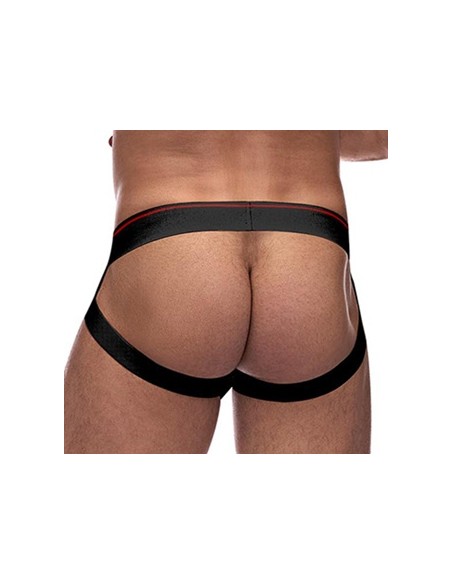 Jockstrap RETRO SPORT Noir-Rouge