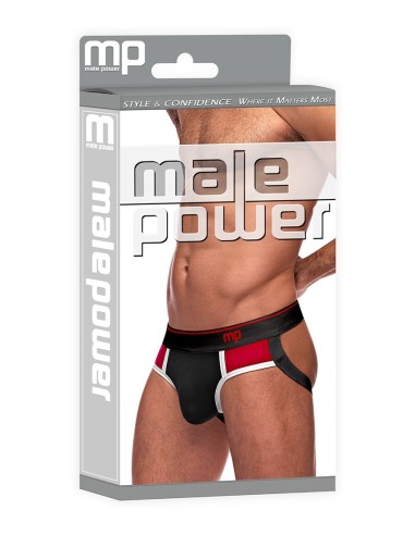 Jockstrap RETRO SPORT Noir-Rouge