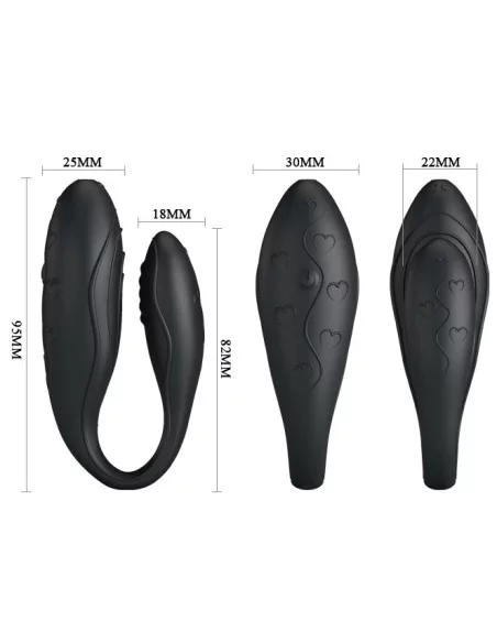 Sextoy pour couple Indulgence Plus - Noir Sextoy pour couple Indulgence Plus - Noir