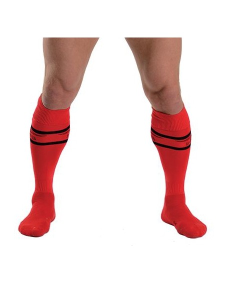 Chaussettes hautes URBAN FOOTBALL SOCKS Rouge-Noir