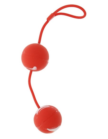 Boules de geisha Duo Balls 11 x 3.3cm Rouges