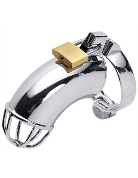 Cage de chasteté en métal Lancelot 10 x 3.5cm