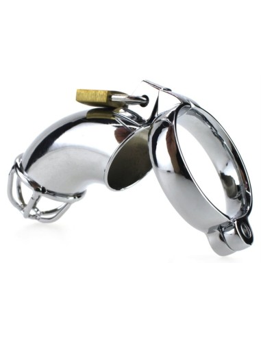 Cage de chasteté en métal LANCELOT 10 x 3.5cm
