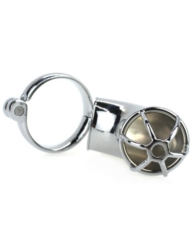 Cage de chasteté en métal LANCELOT 10 x 3.5cm
