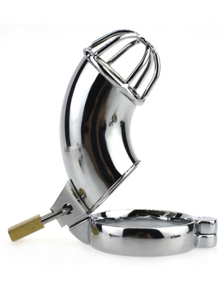 Cage de chasteté en métal LANCELOT 10 x 3.5cm