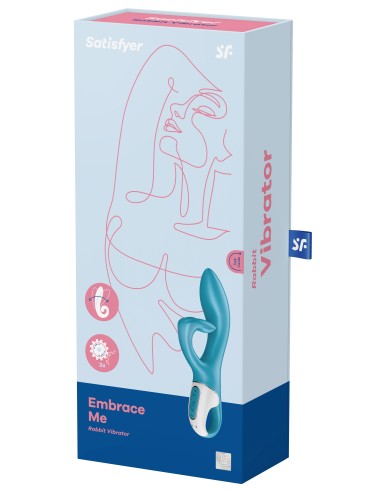 Vibro Rabbit EMBRACE ME Satisfyer 20cm Bleu