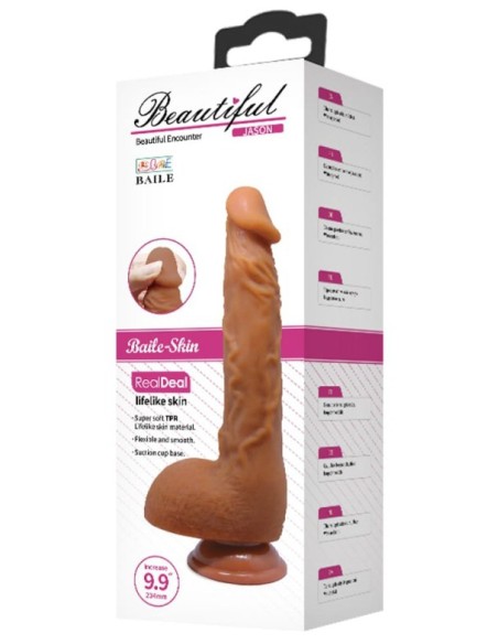 Gode réaliste Johnson Beautiful 19 x 4.8cm Gode réaliste Johnson Beautiful 19 x 4.8cm