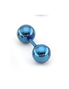 Clou d'oreille Ball Duo Bleu