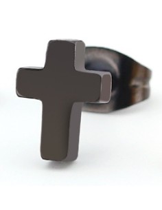 Clou d'oreille CROSS Noir
