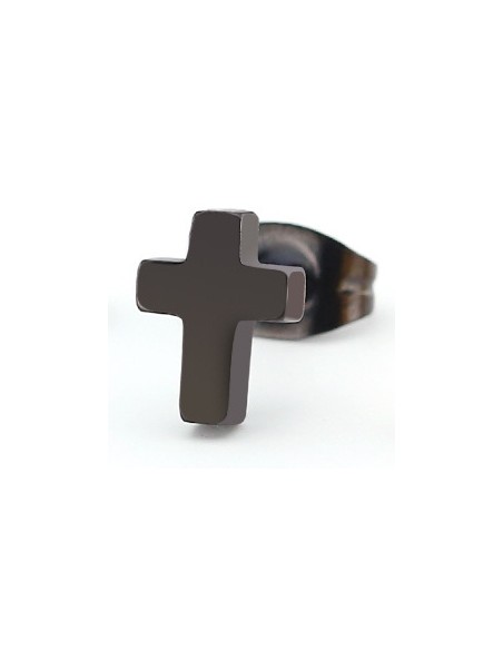 Clou d'oreille CROSS Noir Clou d'oreille CROSS Noir