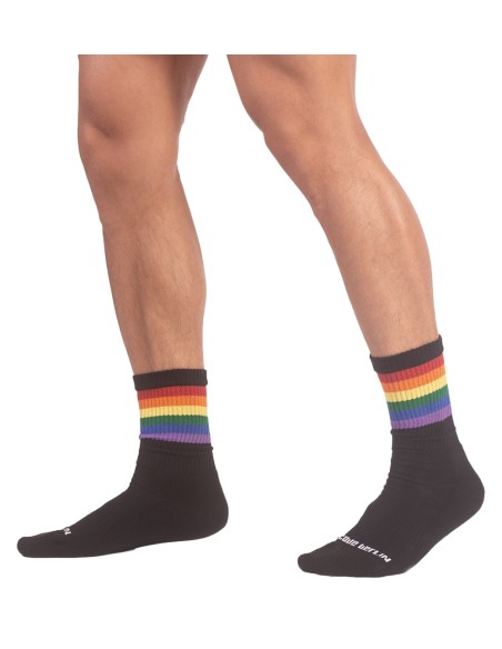 Chaussettes HALF SOCKS Rainbow Noire